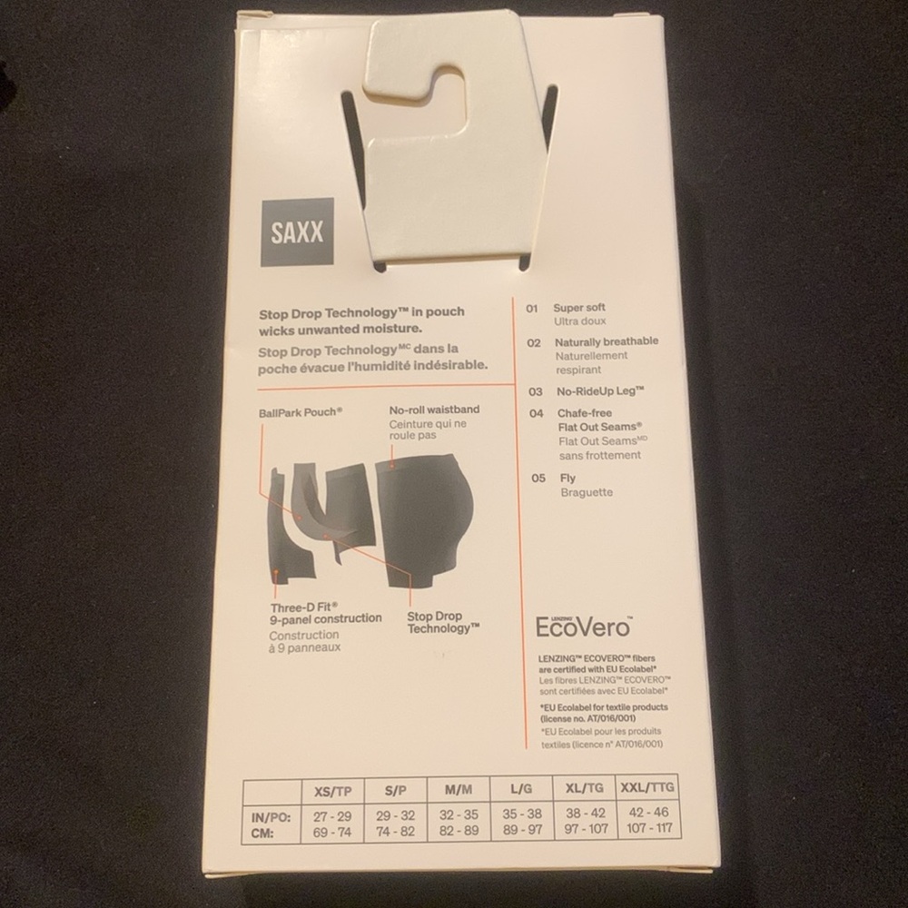 NWT Saxx Medium Black Boxer Brief 6” Vibe Xtra Soft Comfort - Picture 2 of 6